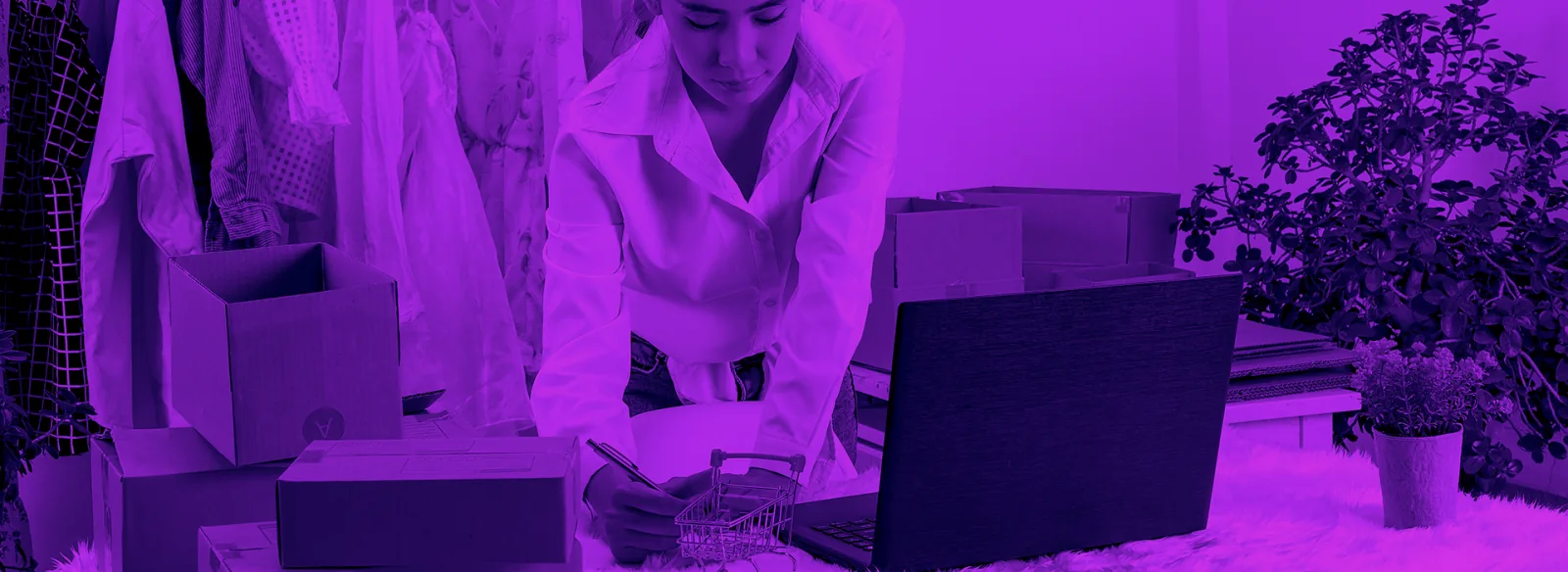 Ambiente de trabalho de produção de conteúdo